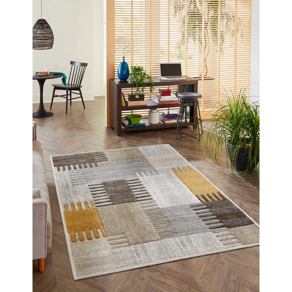 Teppich »Torrent«, 120x170 cm, gelb grau