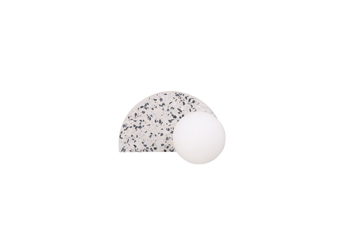 Rebellenclub Wandlamp Almby - wit - 20 x 11 cm