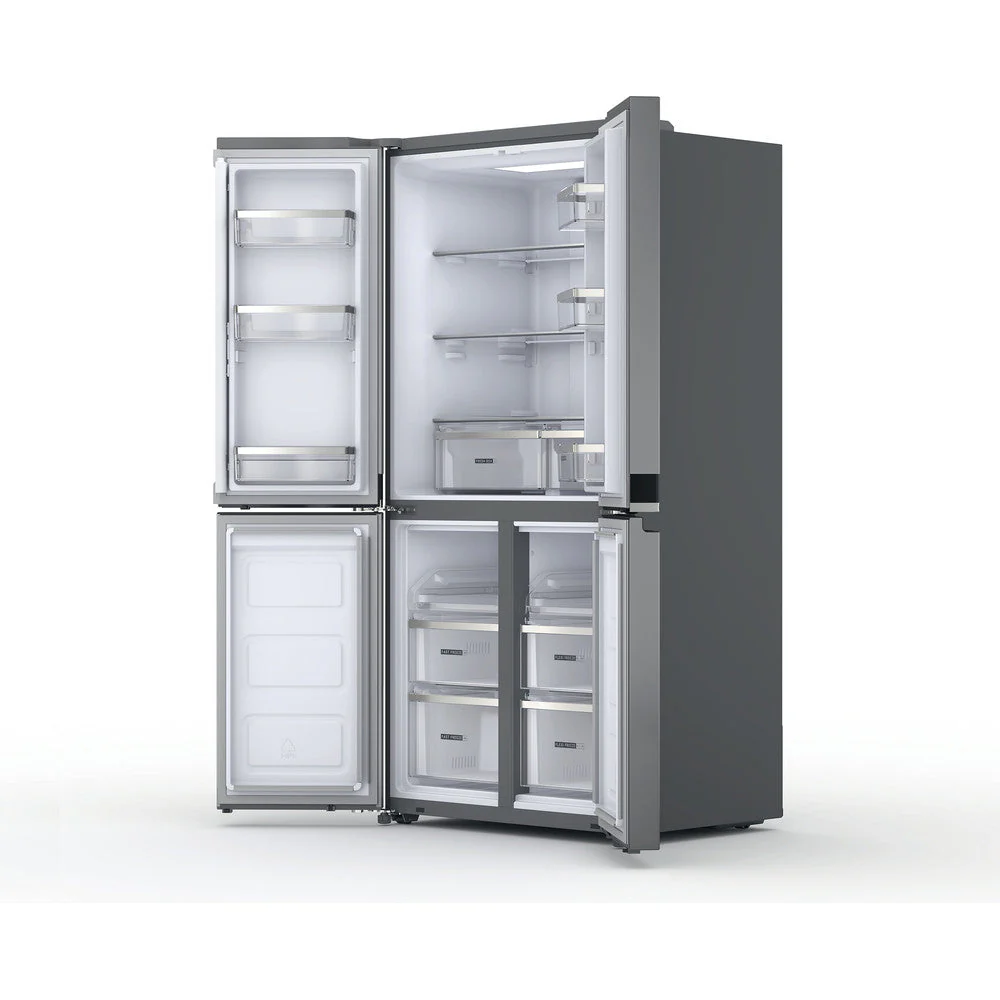 Whirlpool Fridge Free Standing 4 Doors 91Cm 677Lit Self Closing Doors S.Steel