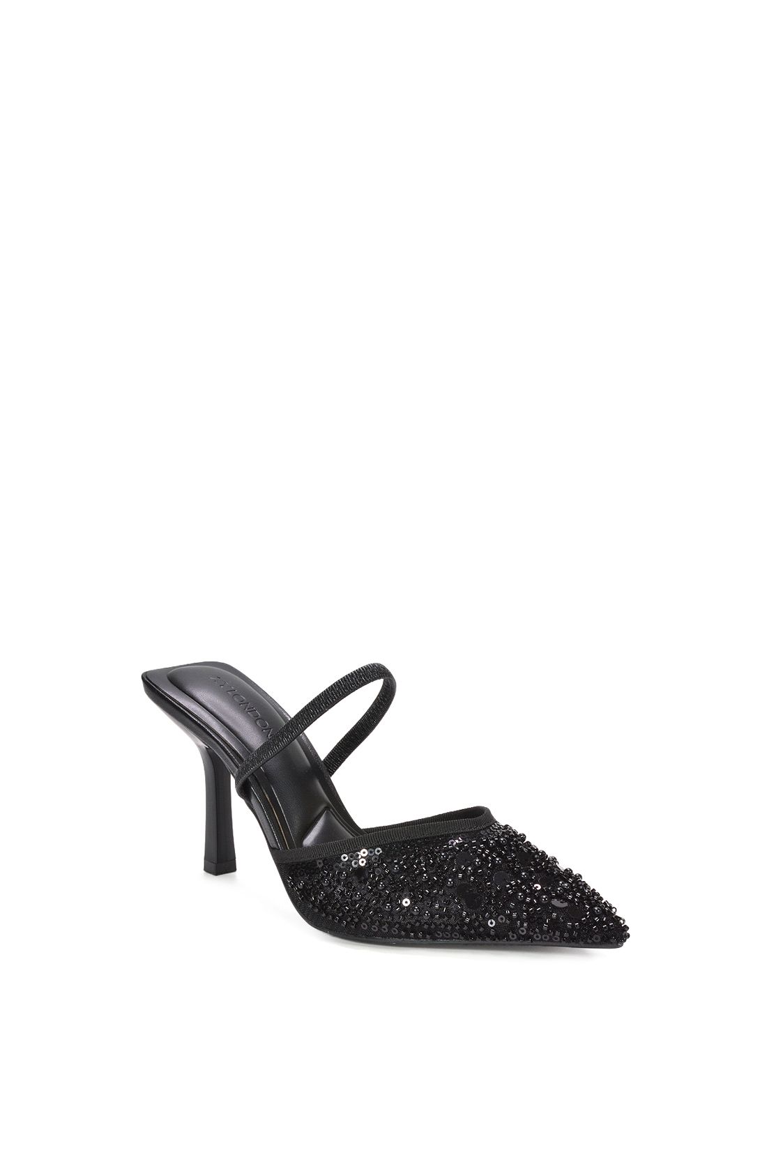 XY London Noah' Slingback Stiletto High Heel Rhinestone Embellished Court Shoes