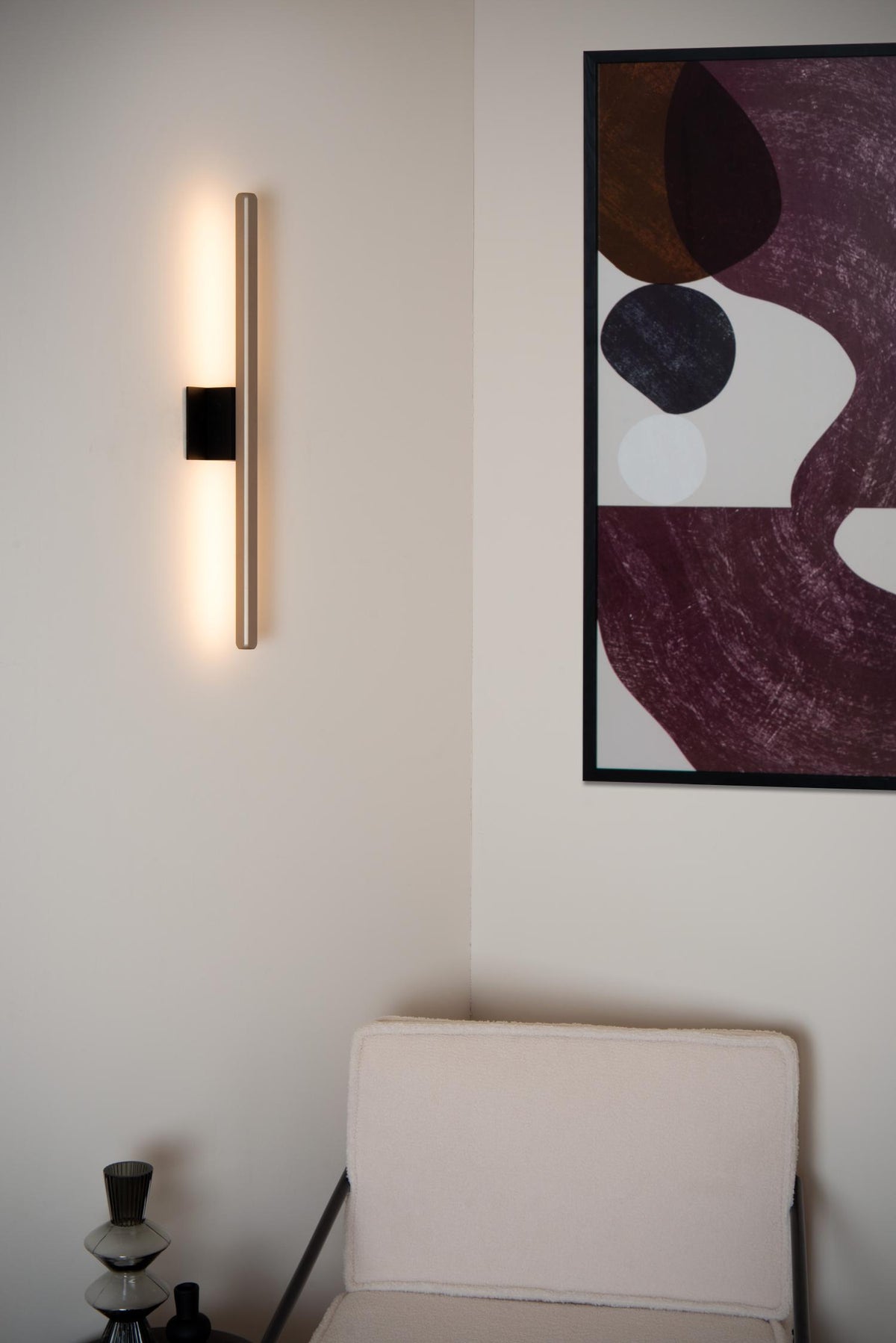 Lucide wandlamp BRAGA - Geïntegreerde LED - Koffie