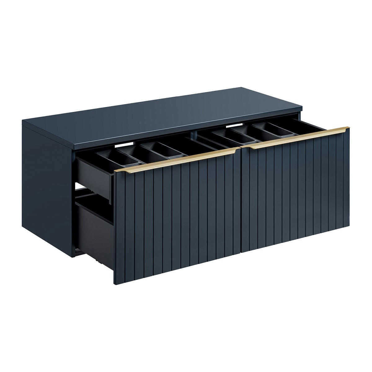 - Meuble sous-vasque 120cm bleu