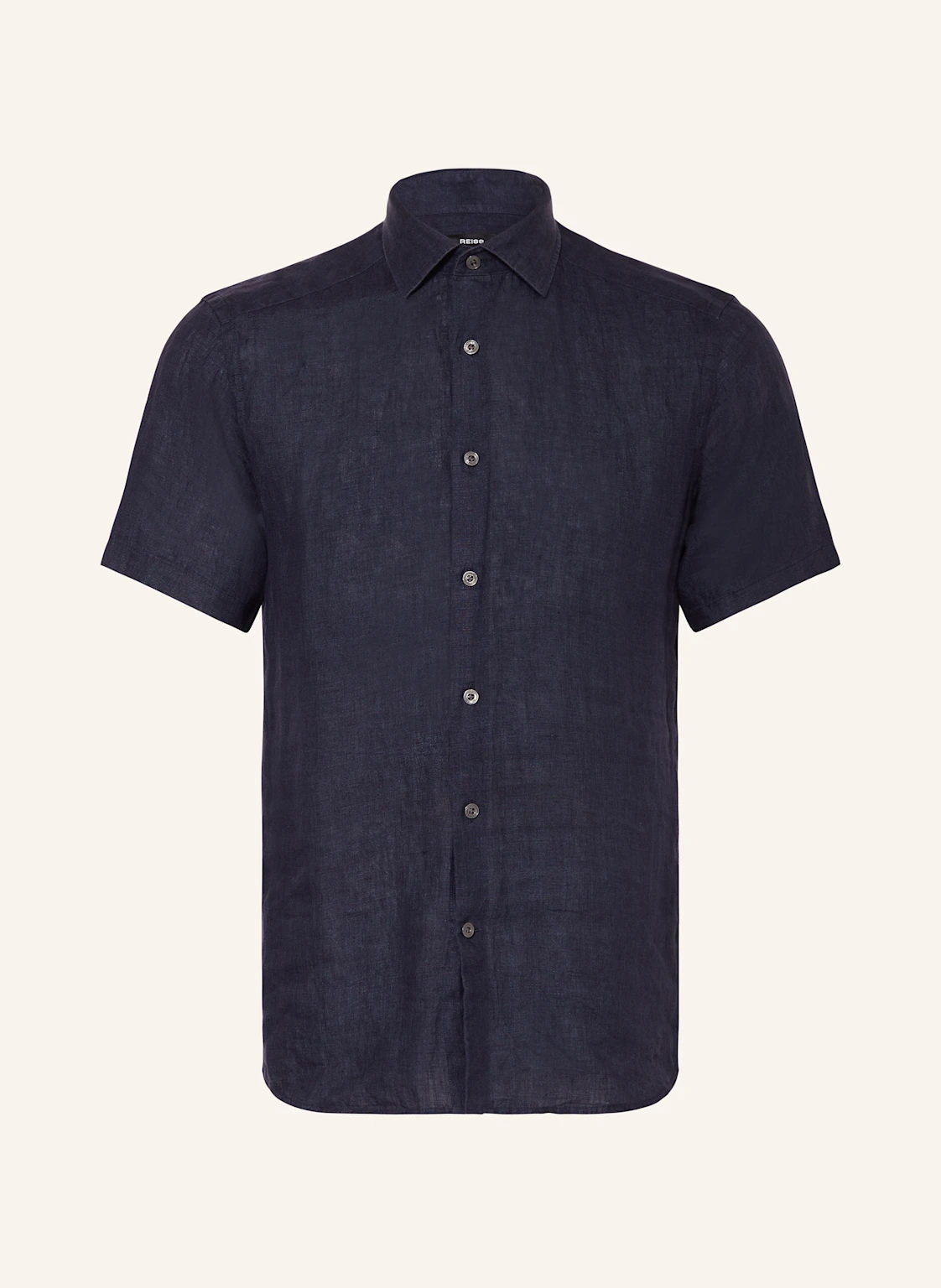 REISS Kurzarm-Hemd HOLIDAY Slim Fit aus Leinen