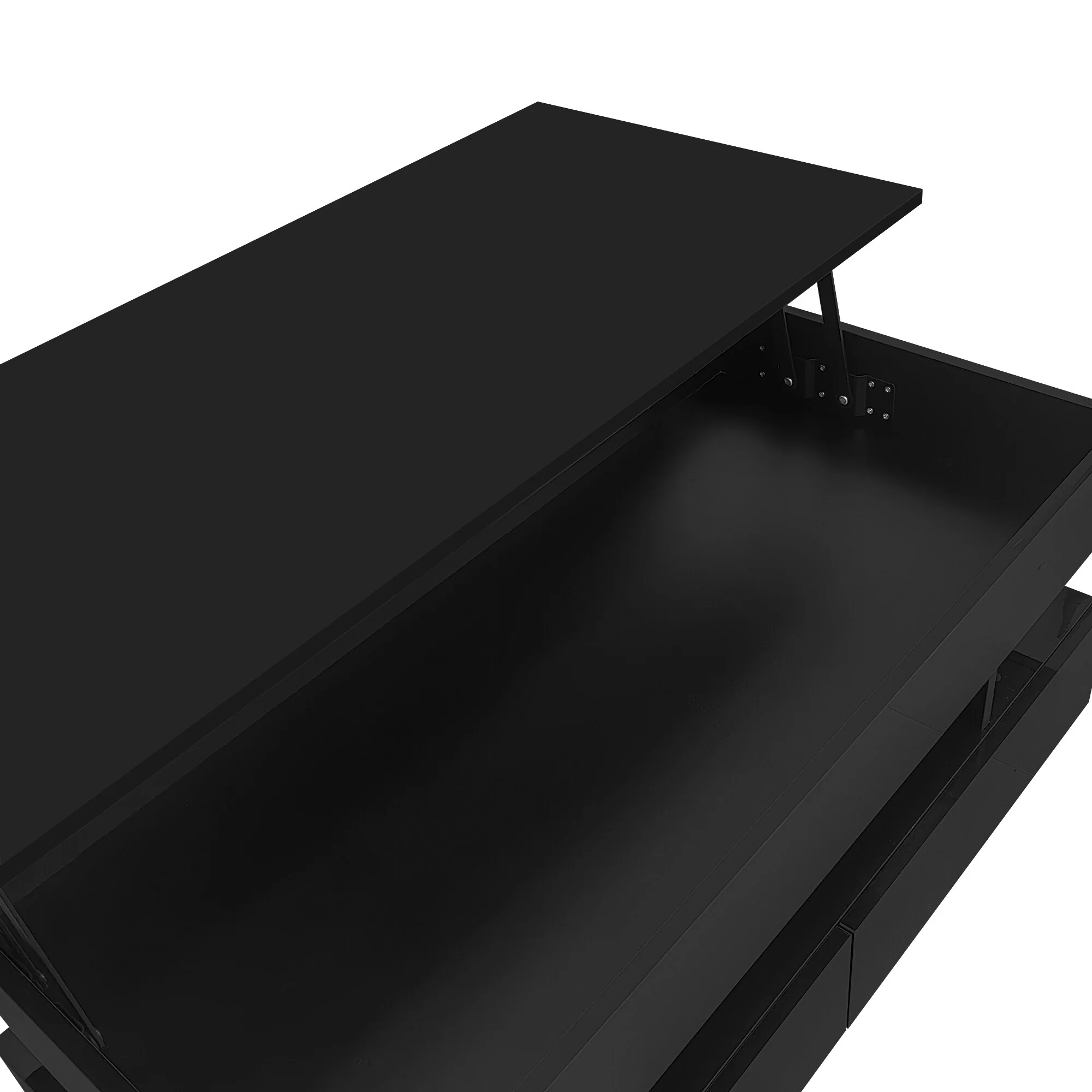 39x19'' Lift-Top Coffee Table with 2 Drawers for Living Room