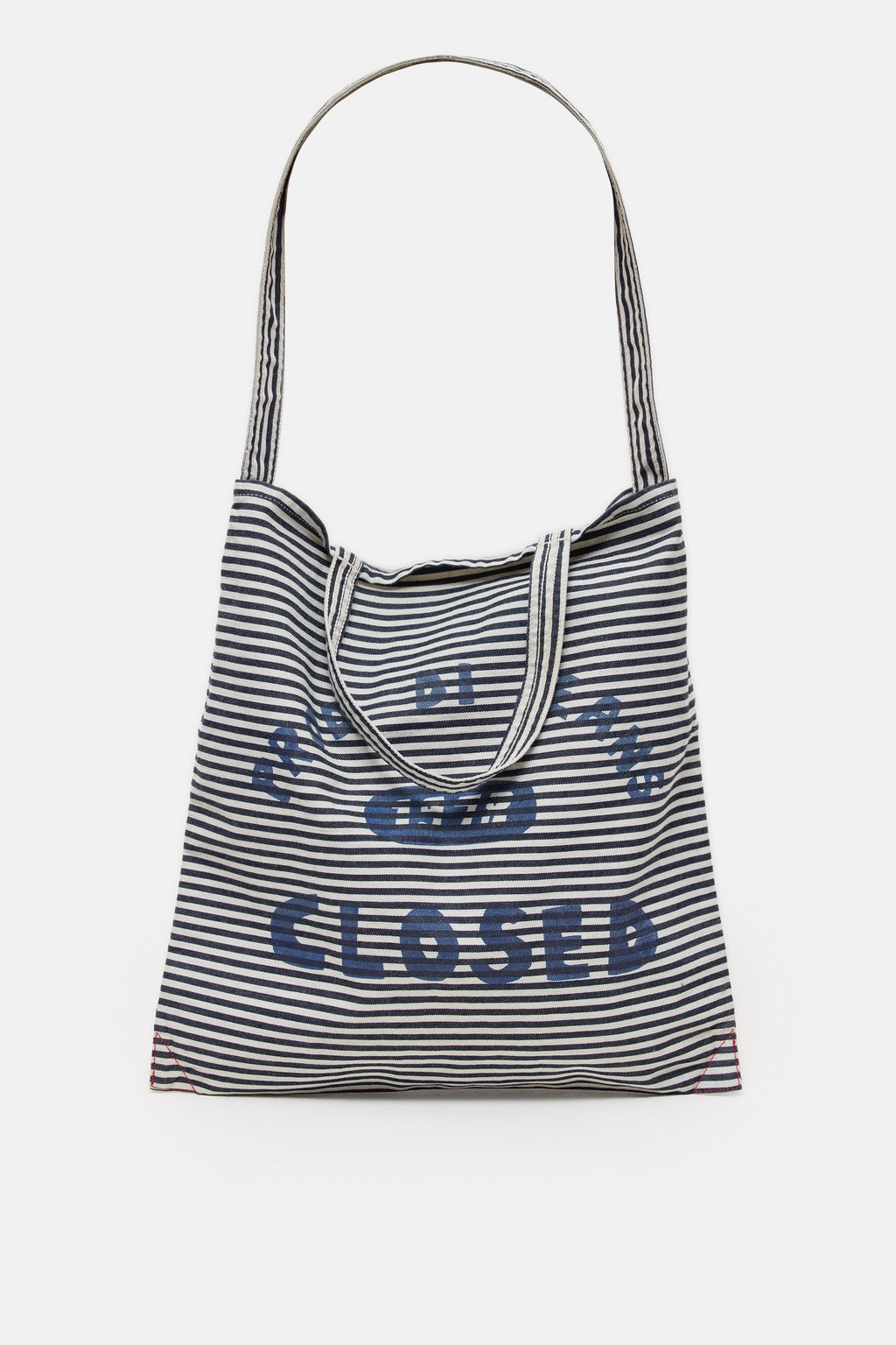 Gestreifte Denim-Tasche