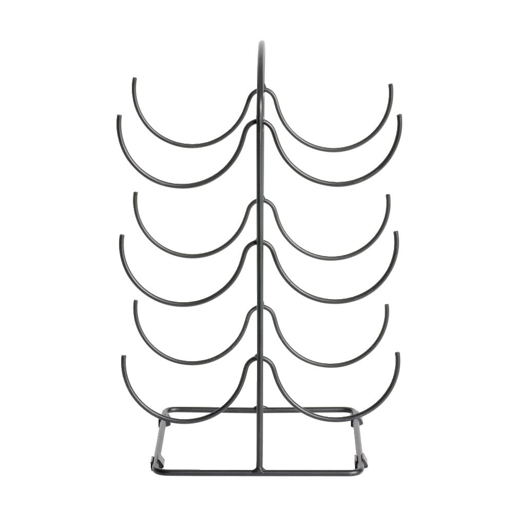 Range bouteille vertical 6 emplacements métal 19x25xH40cm