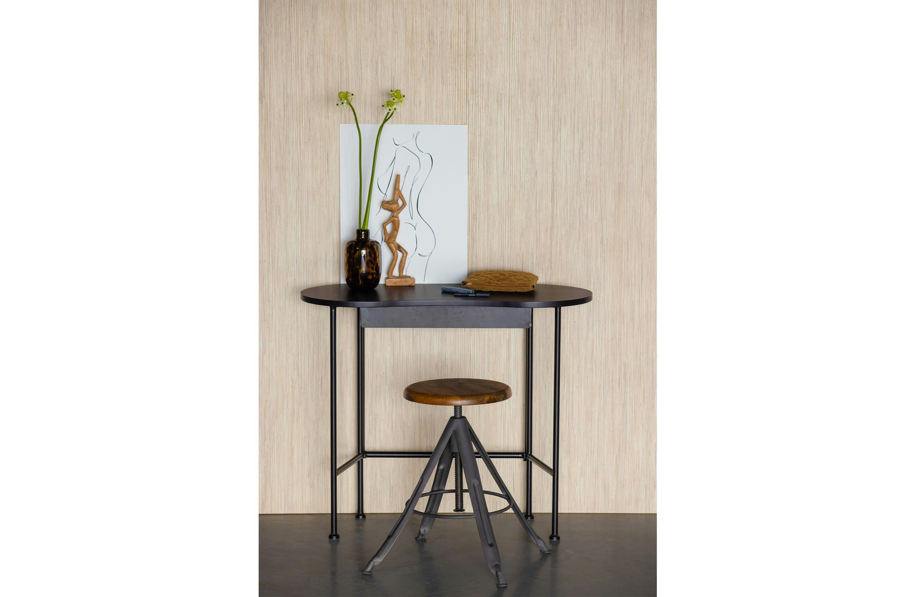 BELLE - Bureau en métal noir