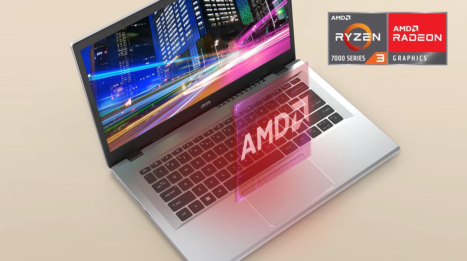 acer Aspire 3 A315-24P-R7VH Slim Laptop | 15.6 Full HD | AMD Ryzen 3 7320U Quad-Core | AMD Radeon Graphics | 8GB LPDDR5 | 128GB NVMe SSD | Wi-Fi 6 | Windows 11 Home