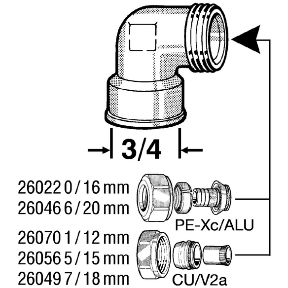 Schraubsystem, Messing
