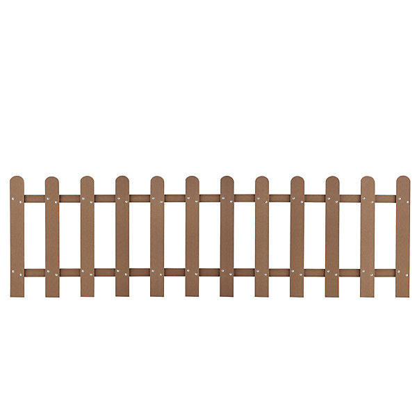 Clôture Décorative Grillage Bois Composite 200 x 60 cm Marron neu.holz