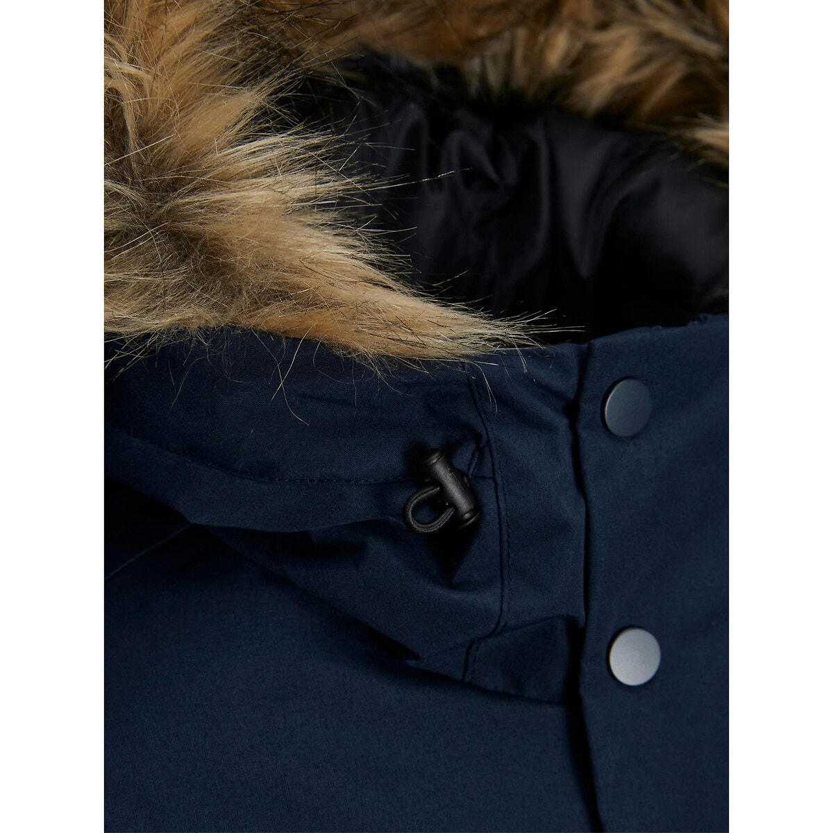 Parka à capuche bordée imitation fourrure Jjchamp