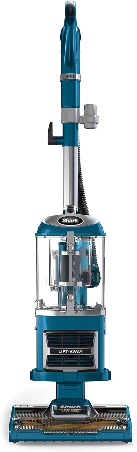 Navigator Lift-Away Deluxe Upright Vacuum with Large Dust Cup Capacity, HEPA Filter, Swivel Steering, Upholstery Tool  Crevice Tool, Blue(White/Silver)