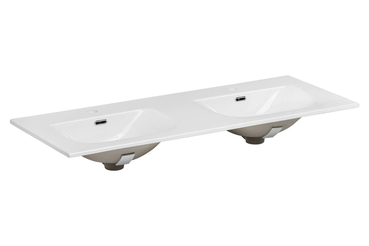 SKY 120D - 8099 umywalka meblowa podwójna 121 x 46 cm