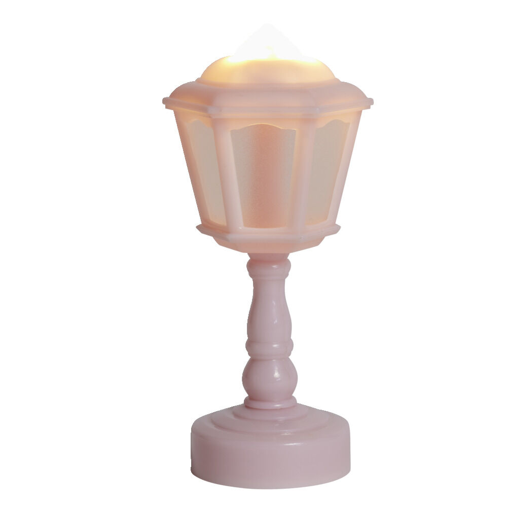 Mini lampe LED de bureau forme lampadaire Ø6xH14cm - 4 coloris