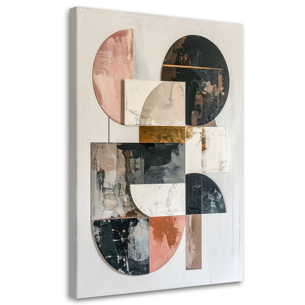 Obraz na płótnie, Abstrakcja geometryczna nowoczesna dekoracja 20x30