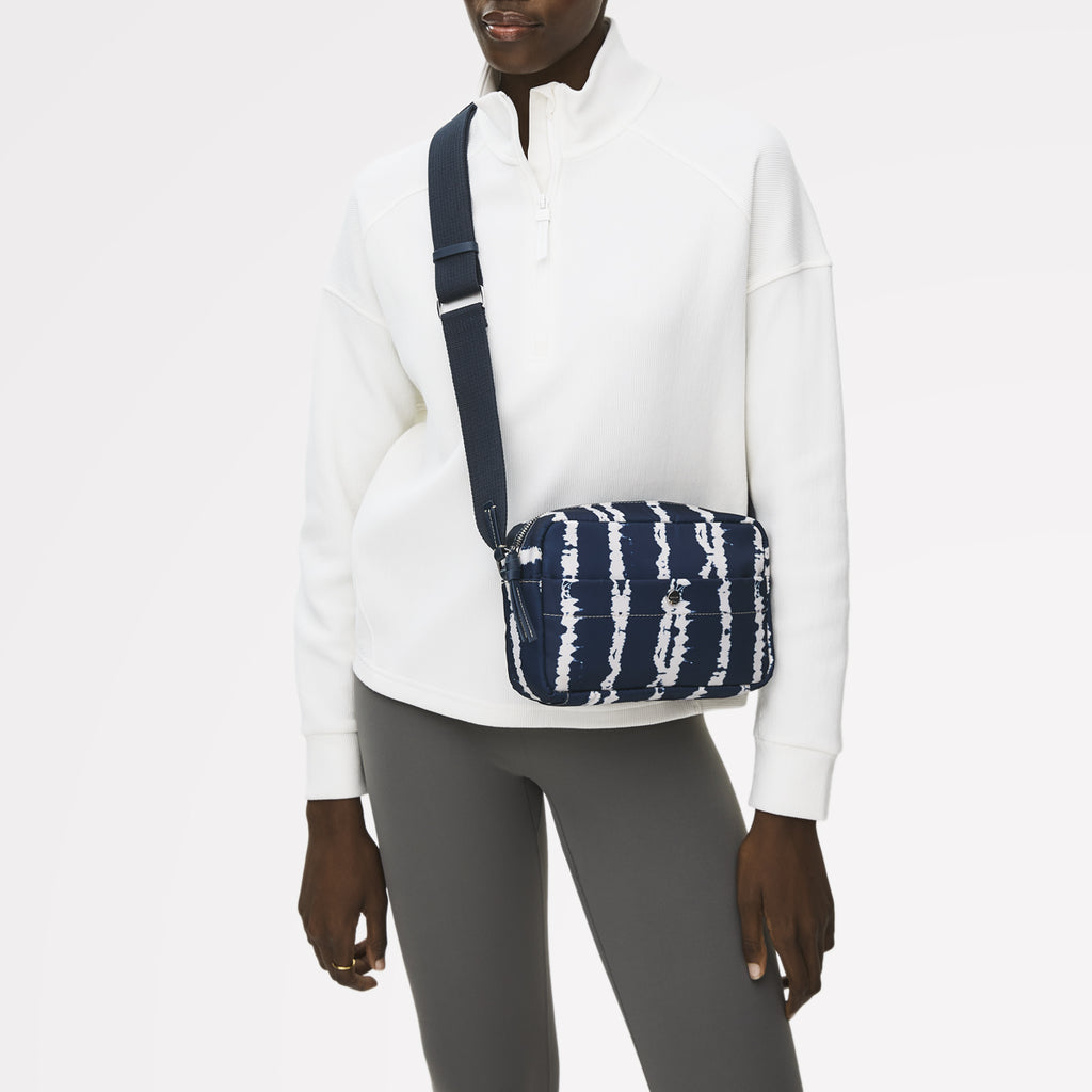 Halley Row - Tie Dye Stripe - Small Ziptop Cross Body