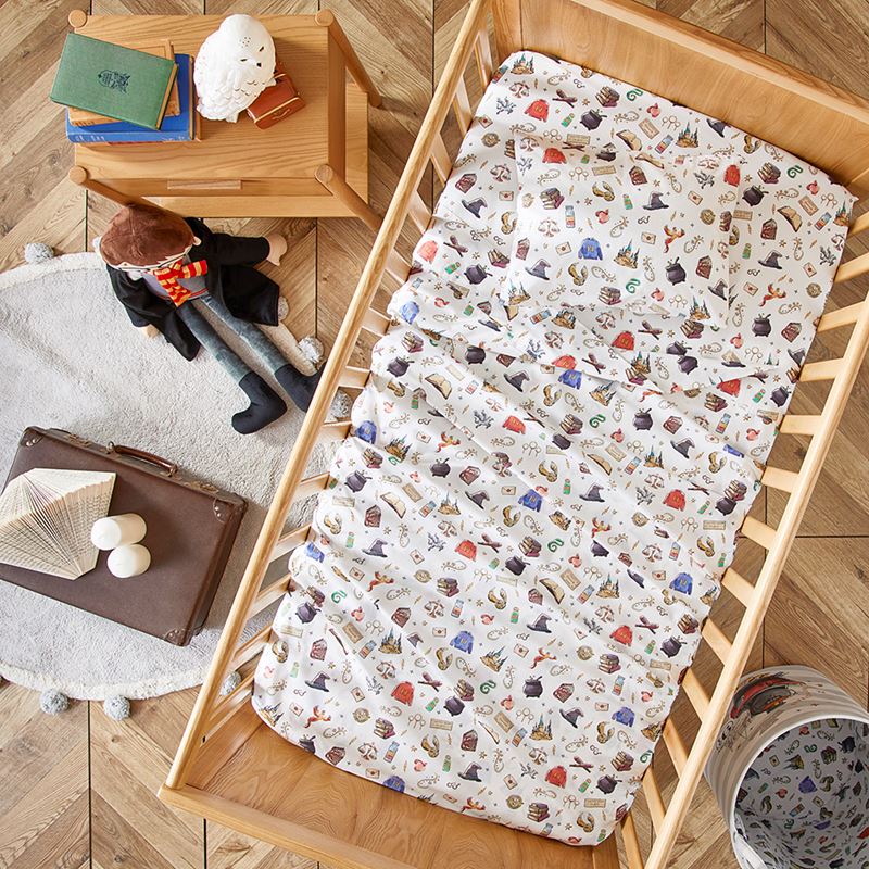 Warner Bros Harry Potter White Hogwarts Sheet Set