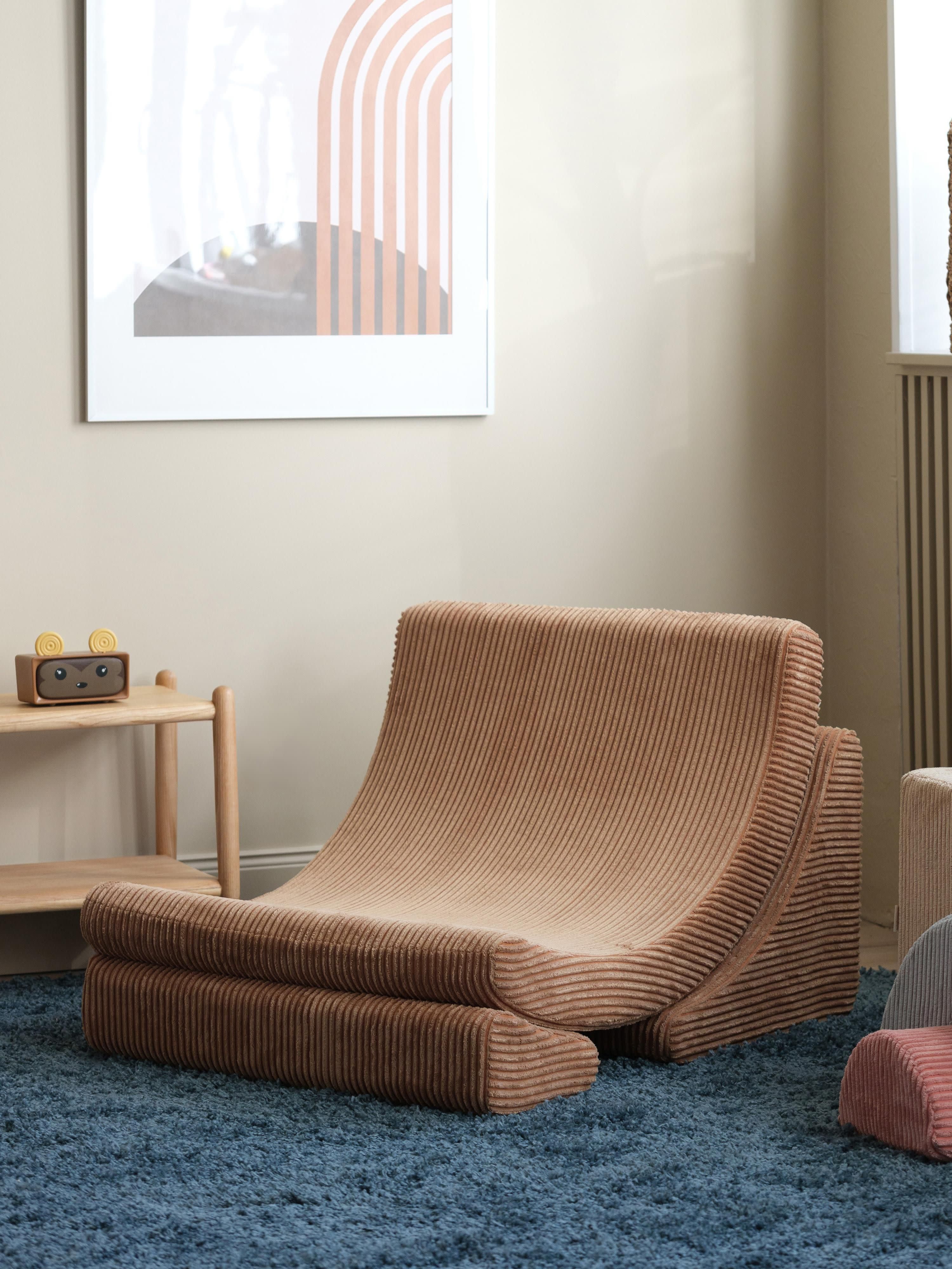 Handgefertigter Kinder-Sessel aus Cord