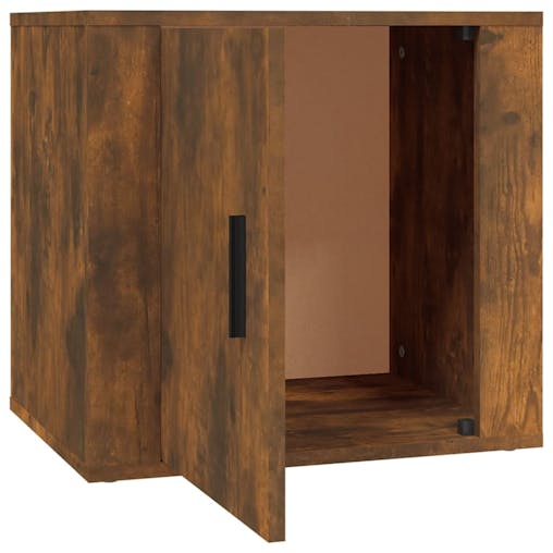 NNEVL Bedside Cabinets 2 pcs Smoked Oak 50x39x47 cm