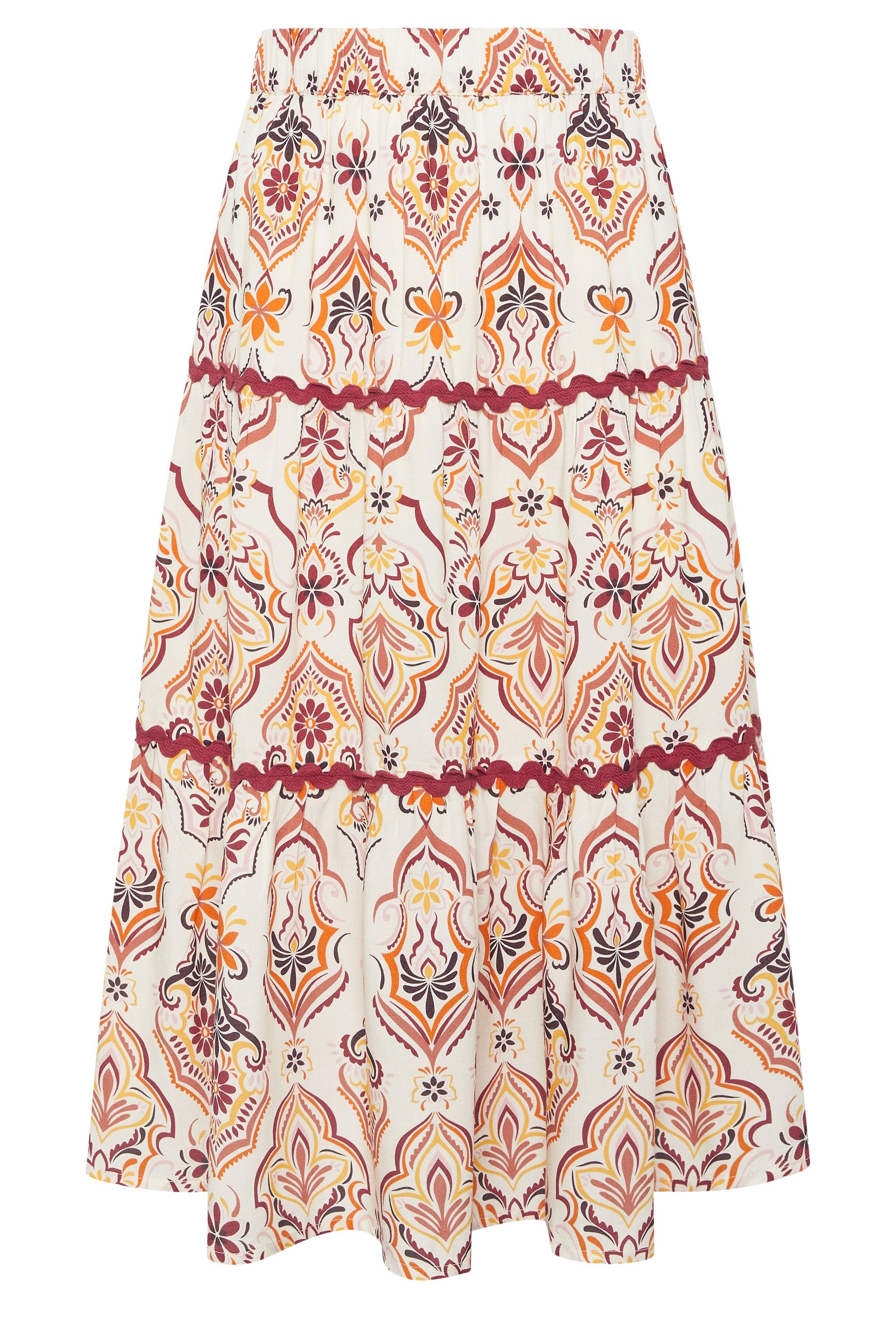 M&Co Petite Printed Maxi Skirt