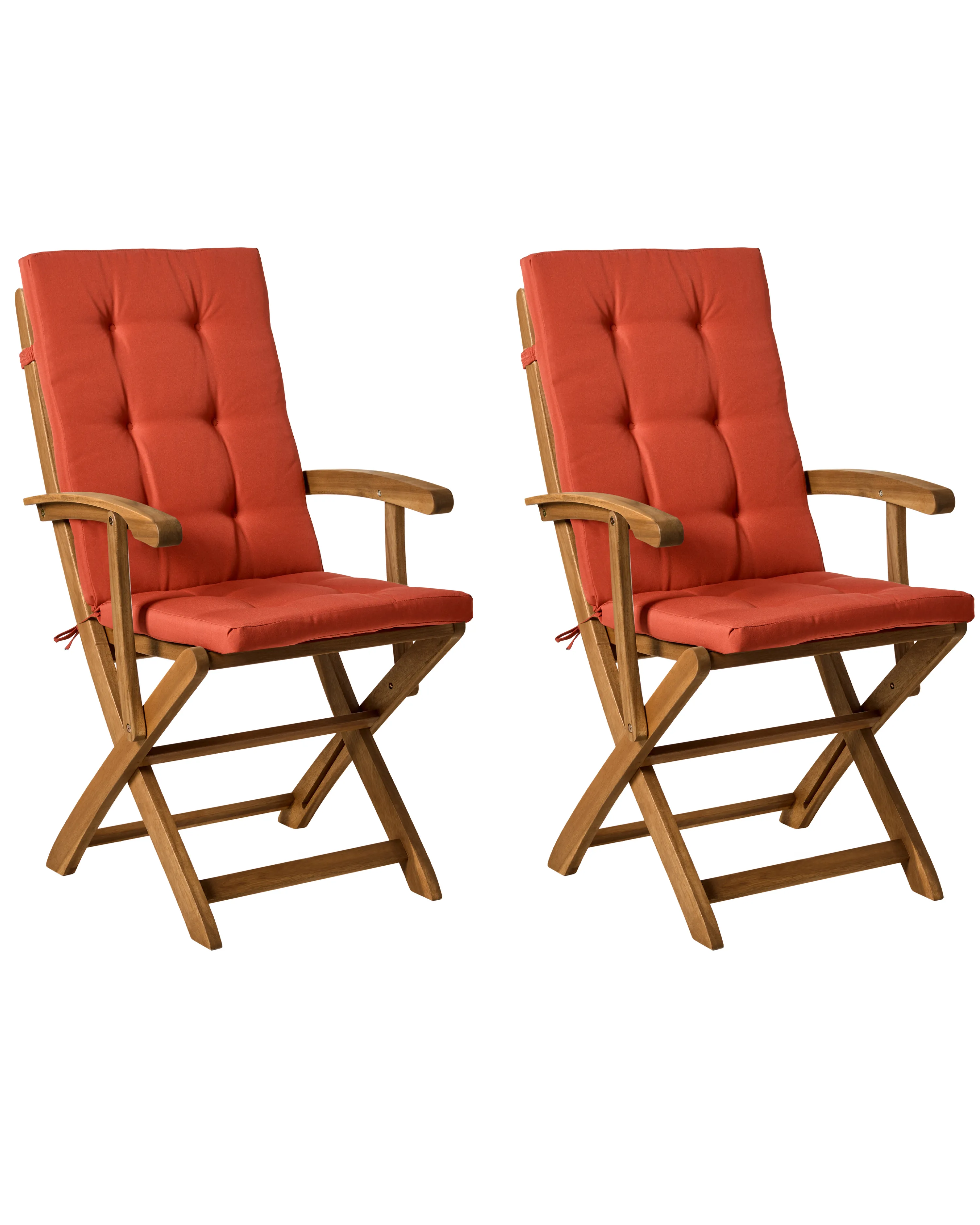 Garden Dining Set 8 Seater MAUI PREMIUM Acacia Wood Red