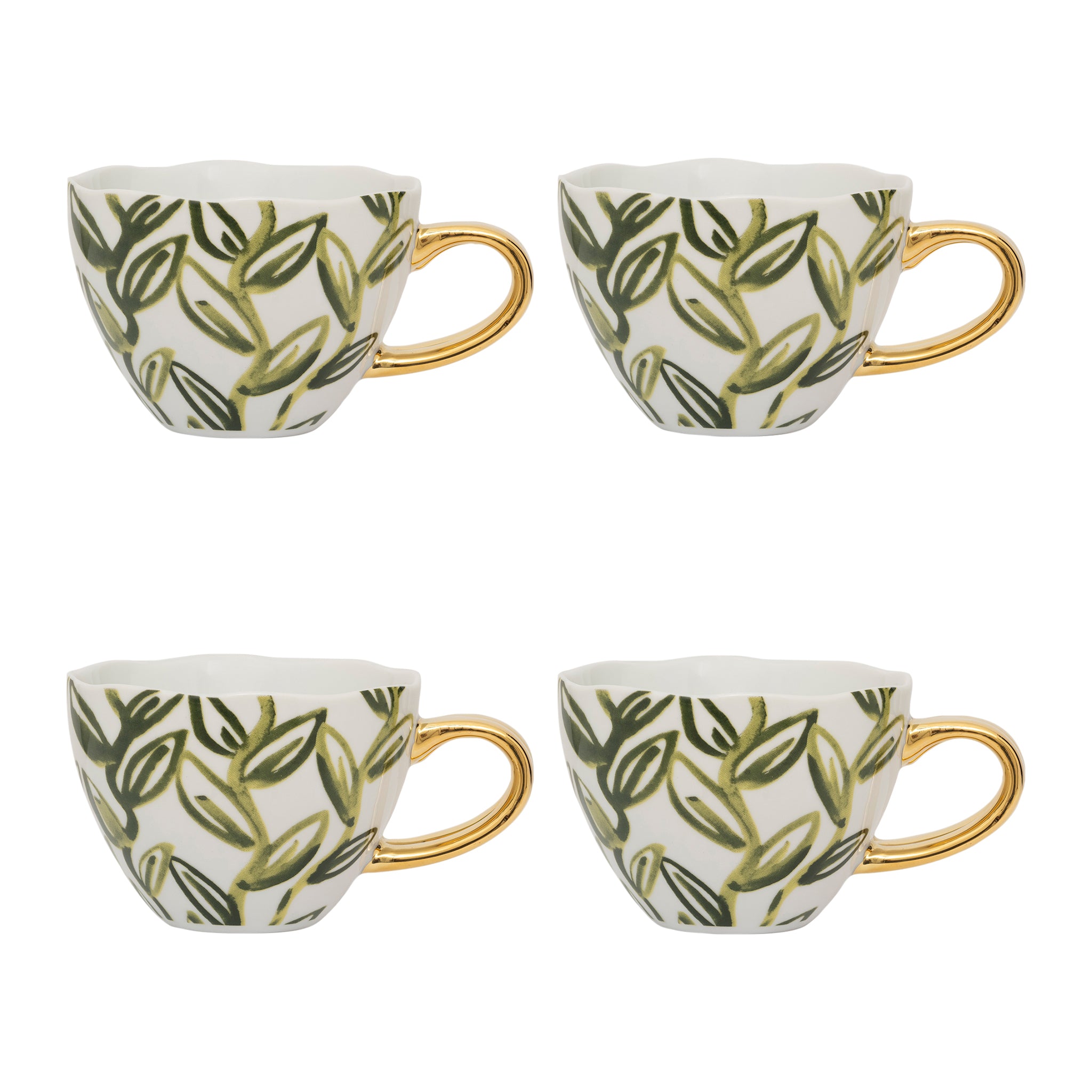 Urban Nature Culture Good Morning Cappuccino / Theekop - Leaves Evergr