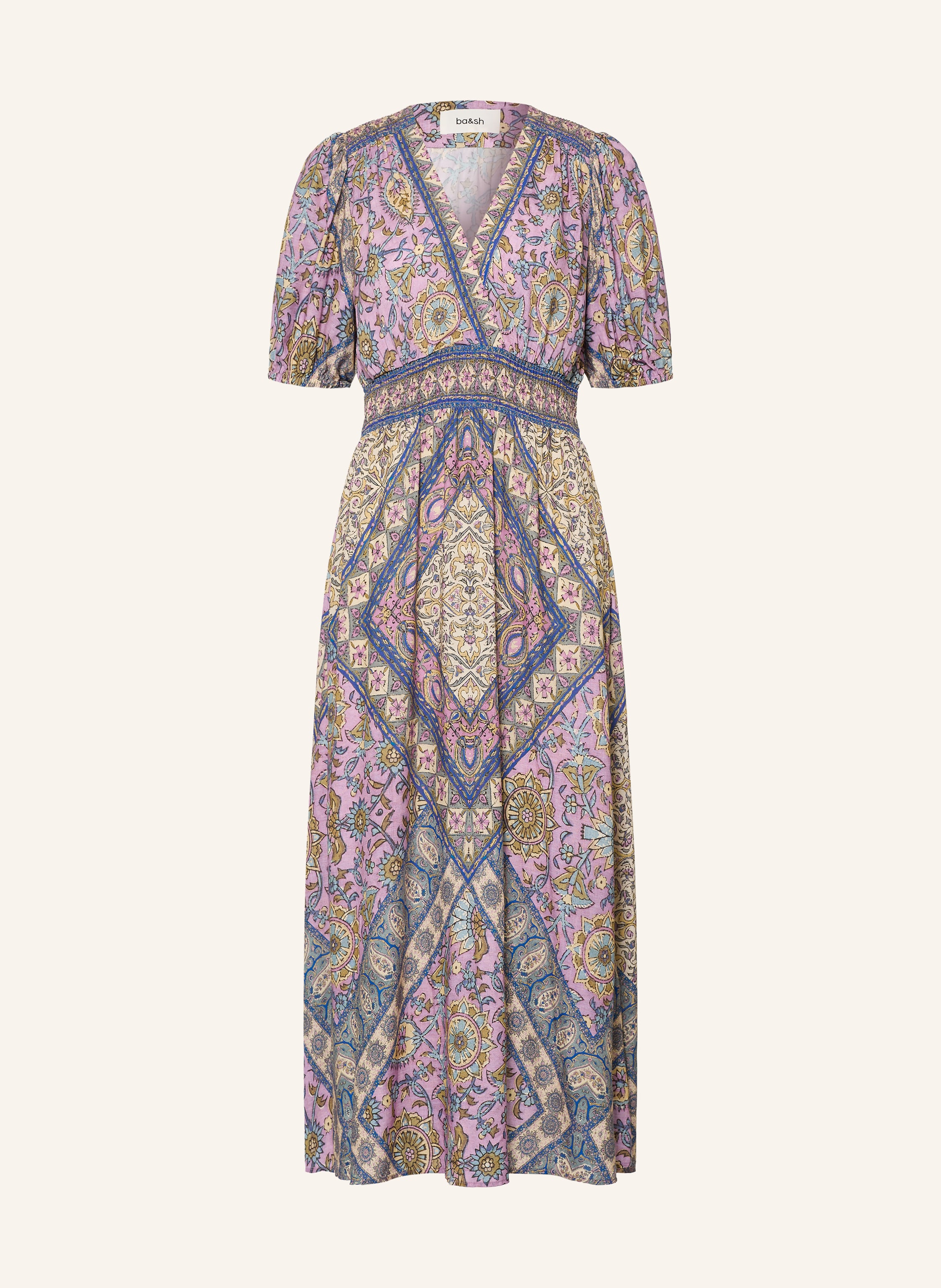 ba&sh Kleid SIDELIE in Wickeloptik