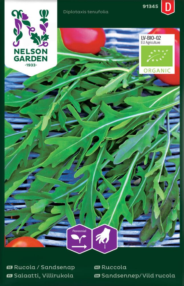 GRØNNSAKSFRØ NELSON GARDEN GRØNN RUCCOLA