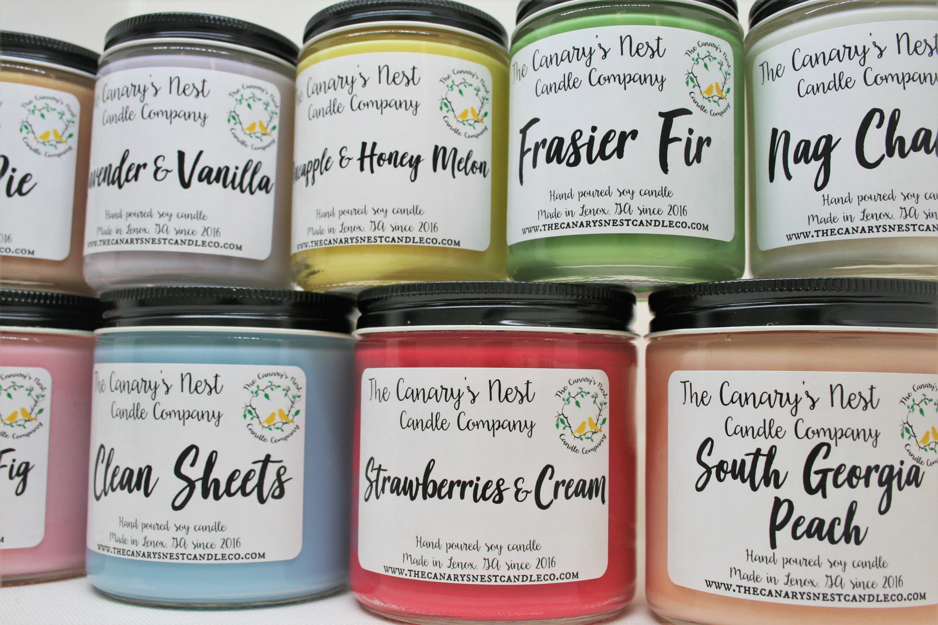 Soy Wax Candles: Strong Scented, Phthalate Free - Choose Your Scent & Size