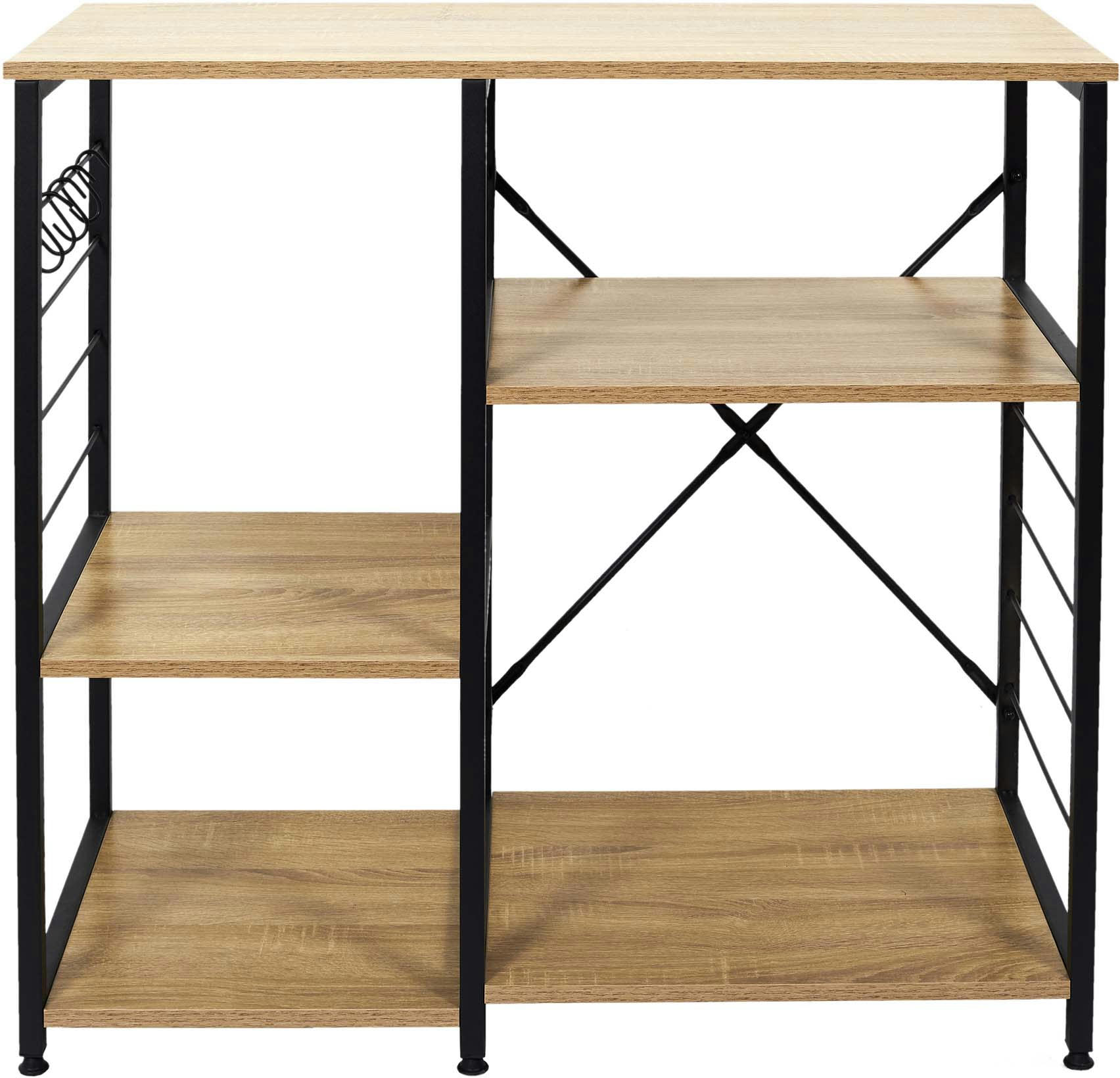 - Etagère de cuisine en bois et métal stan