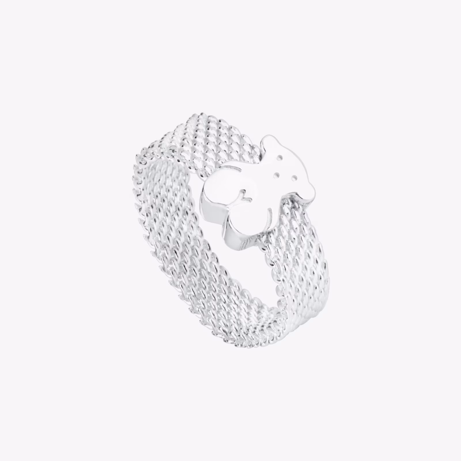 Anillo de plata Mesh