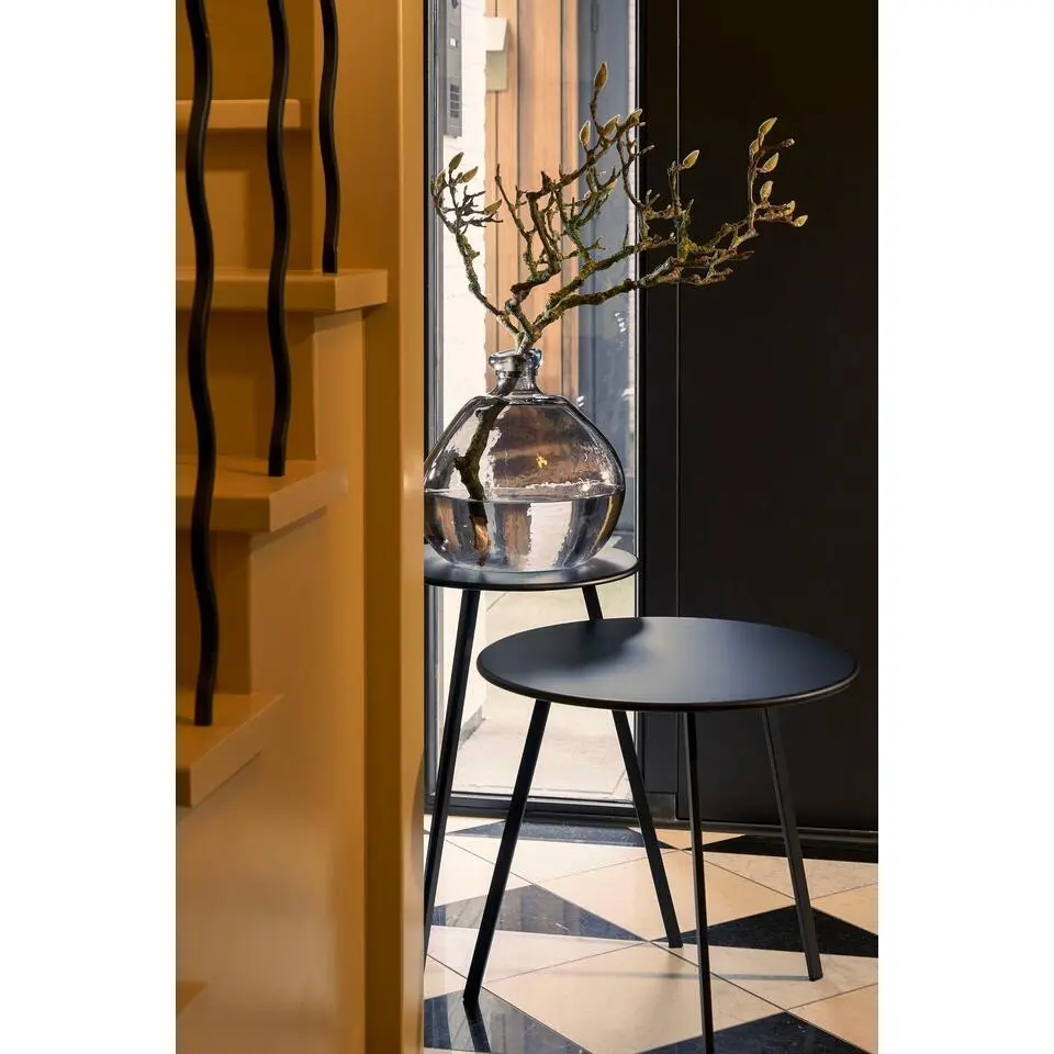 Mica Decorations Seatle Bijzettafel voor Buiten - Metaal - Zwart