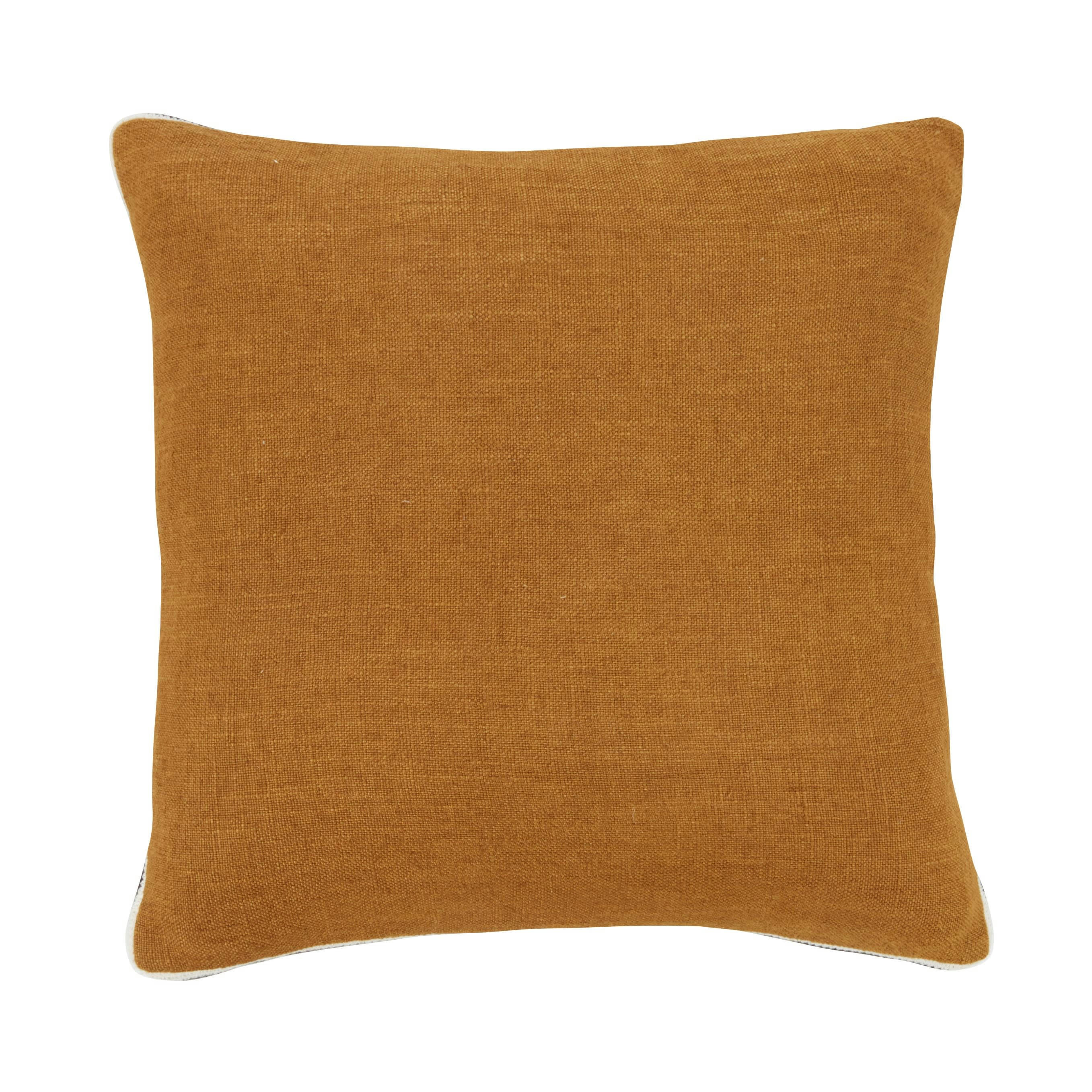 BERJA - Coussin tissé bronze 45x45