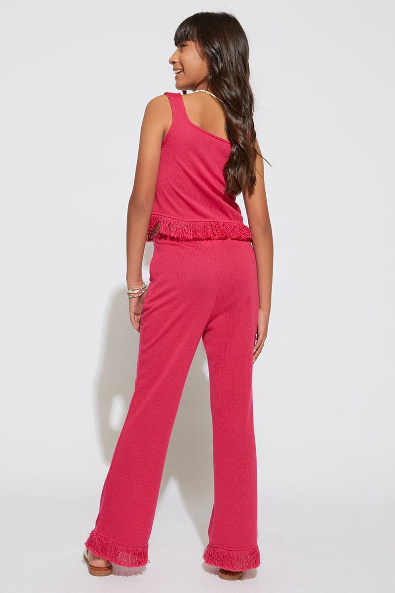 Hello Franki Crochet Fringe Pants for girls