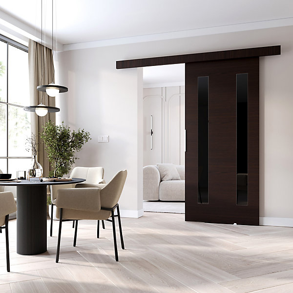 MINIO go for it, porte coulissante CLEAN H 106 cm portes de chambre, Wenge