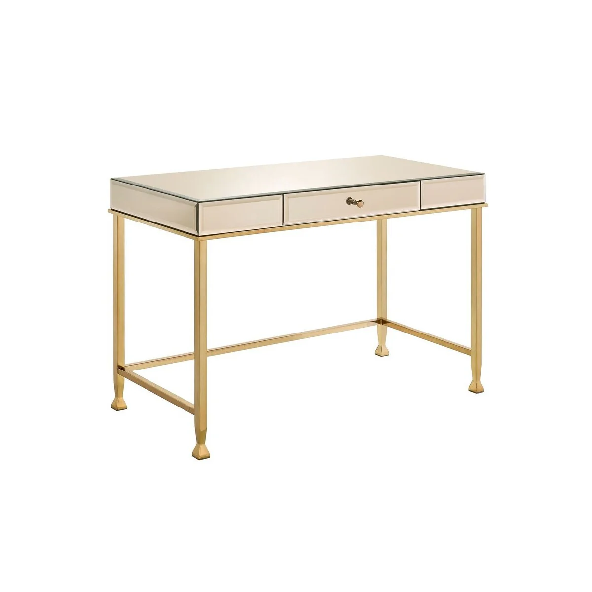 42 Champagne Mirrored Writing Desk