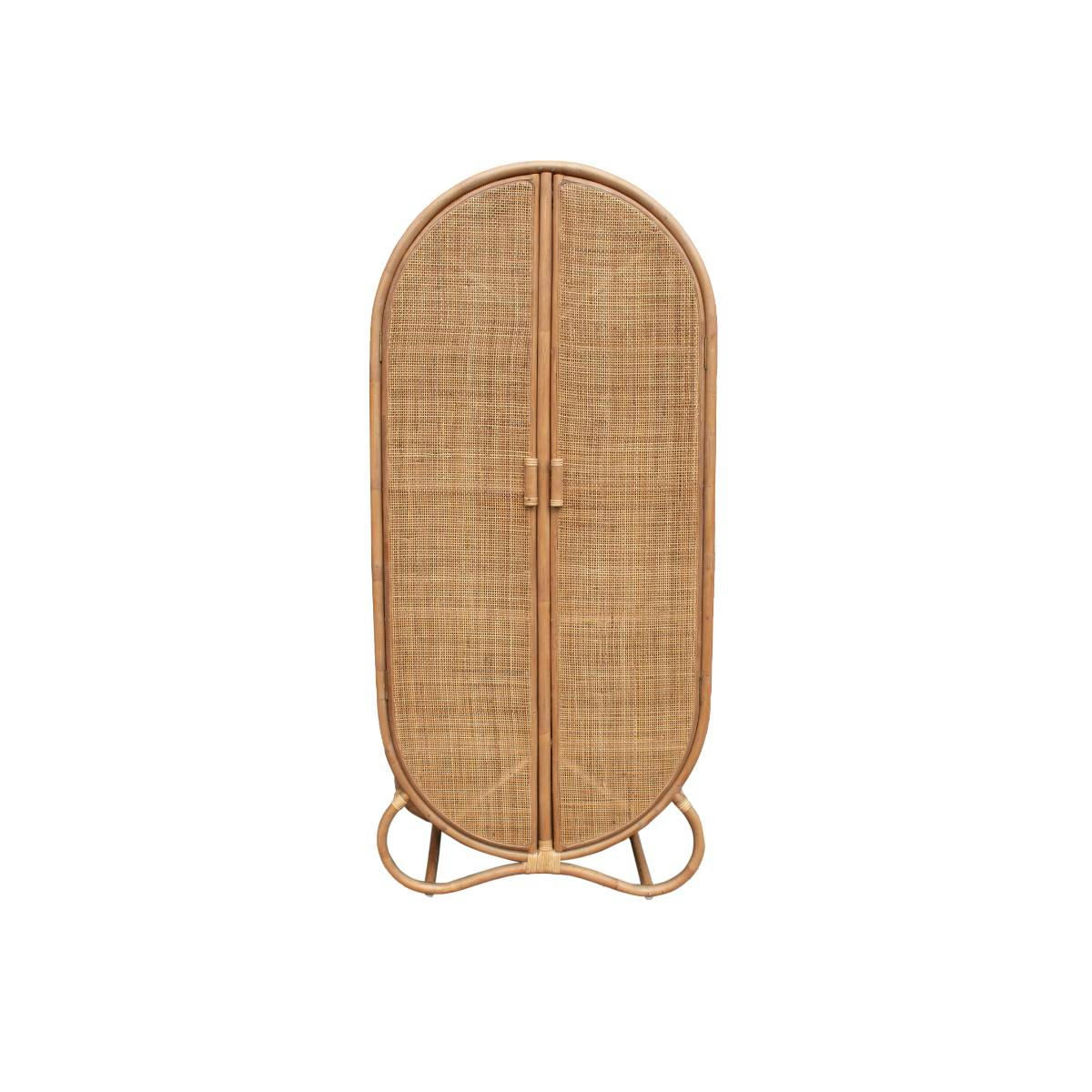 RIM - Armoire en rotin marron 83 cm