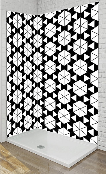 Panneau mural Alu Douche Salle de Bain ENZO MAT 90 cm x 210 cm