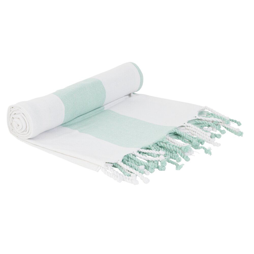 Fouta 1 personne coton rayure bayadère 90x170cm (2 modèles)