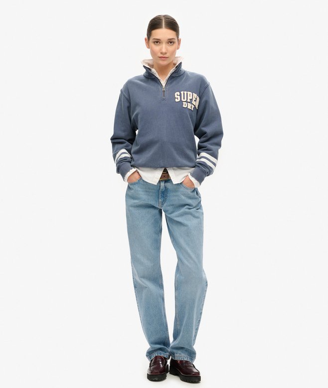 Athletic Essentials Applique Half Zip Sweatshirt