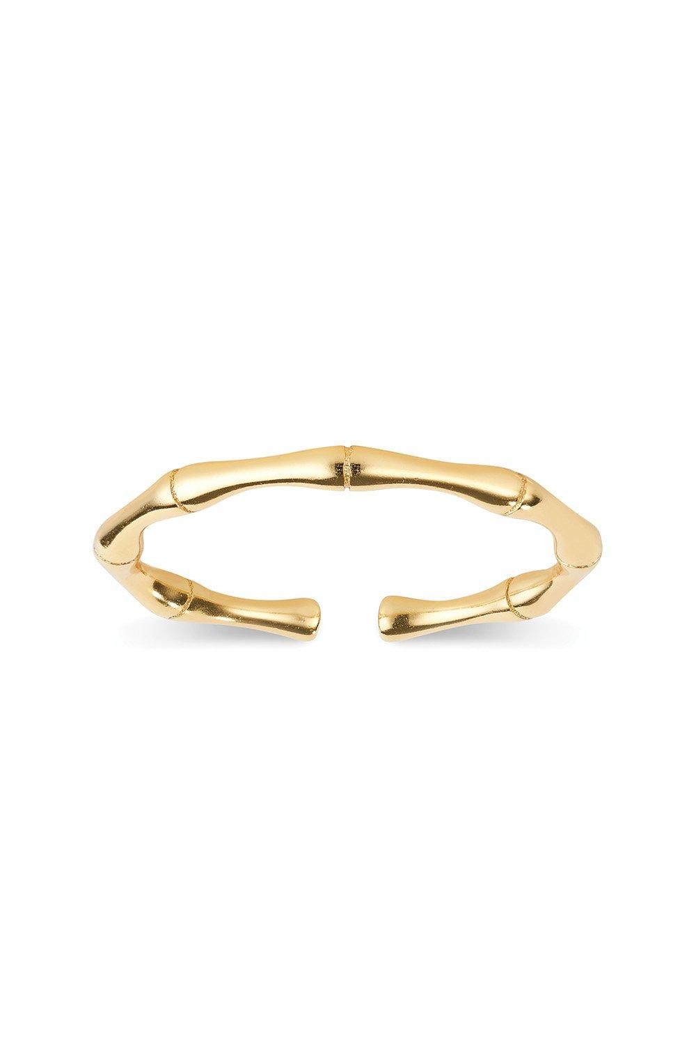 Elk & Bloom Gold Band Bamboo Stackable Ring