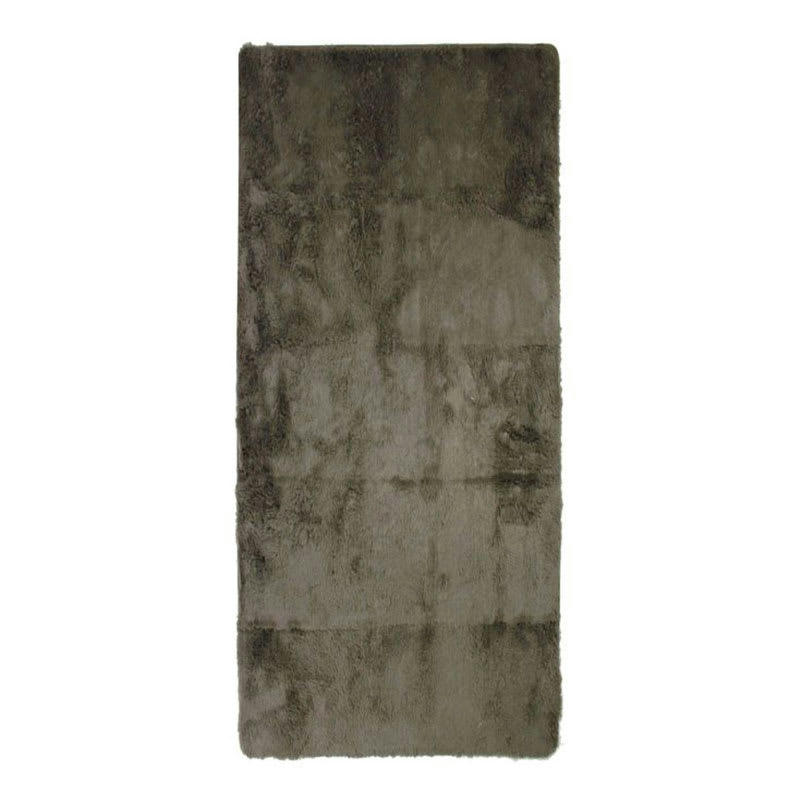 NEO - Tapis lavable à base fine et souple extra doux taupe 80x180