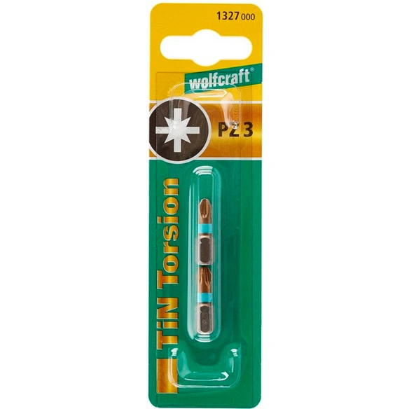 Torsion-TiN-Bit »1327000«, PZ3, 2 Stück