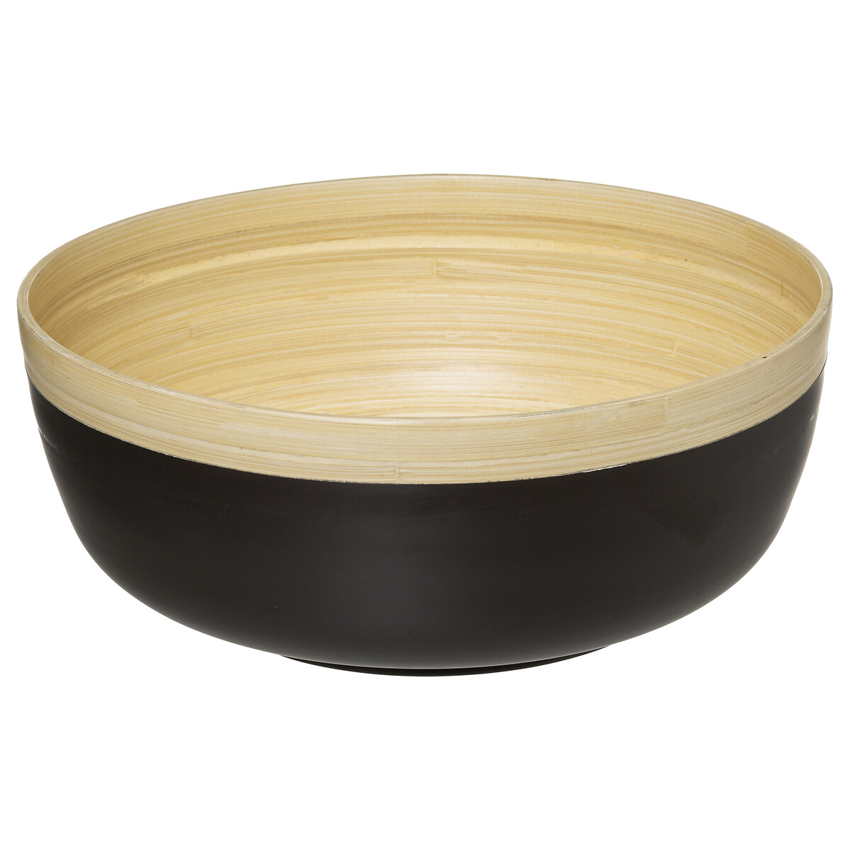 Saladeira preta de bambu 30cm