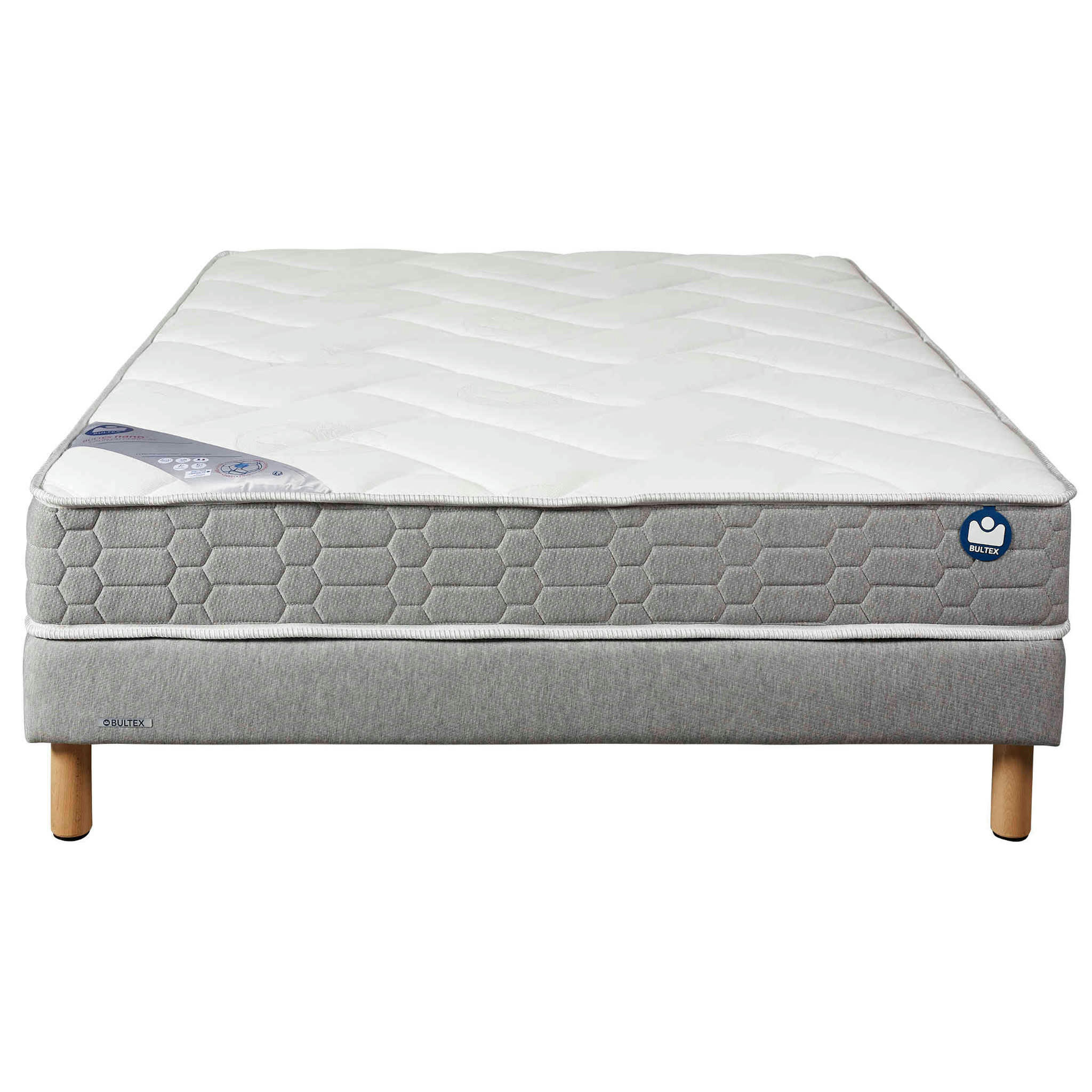 TRACKY - Ensemble matelas nano confort ferme 140x190