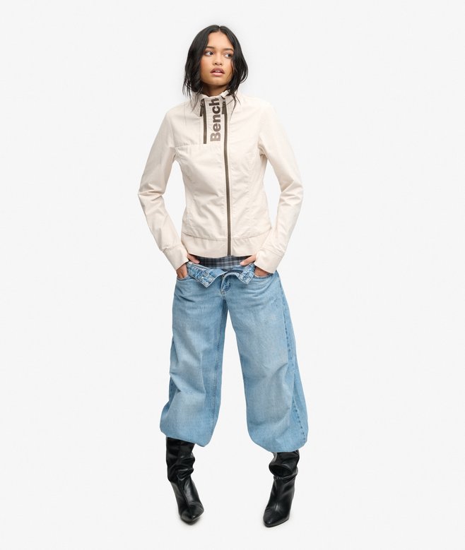 Bench Double Zip Funnel Ripstop Jacket