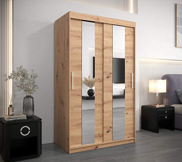 Armoire Pole à portes coulissantes H. 200 x L. 120 x P. 62, 2 portes