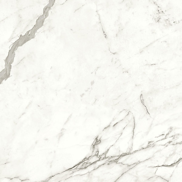 Carrelage effet Marbre Blanc Calacatta Majestic 120x120x0,9 cm Mat Faventa - Sol et mur intérieur (vendu par carton de 2,88 m²) -