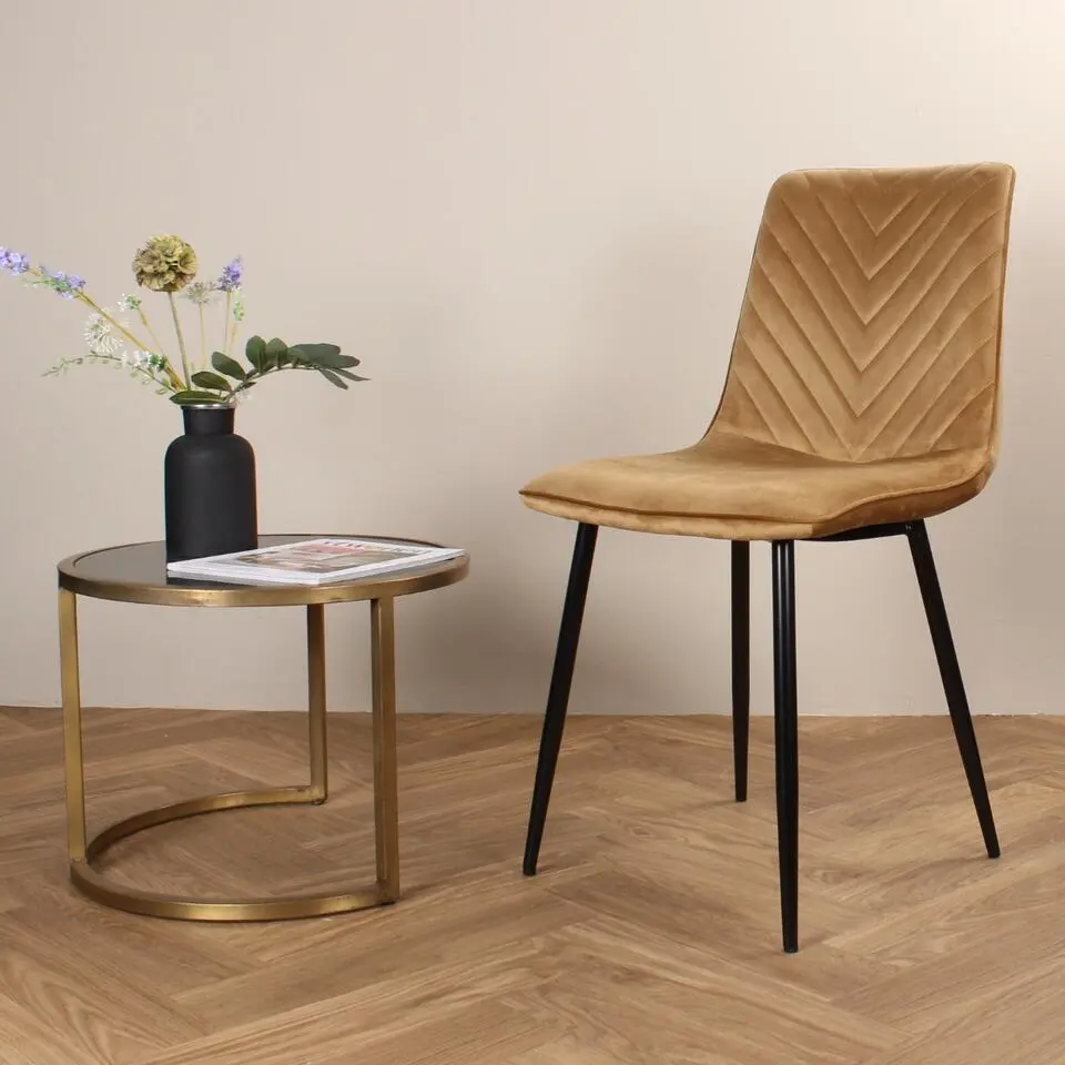 DS4U - Gaby eetkamerstoel velvet goud