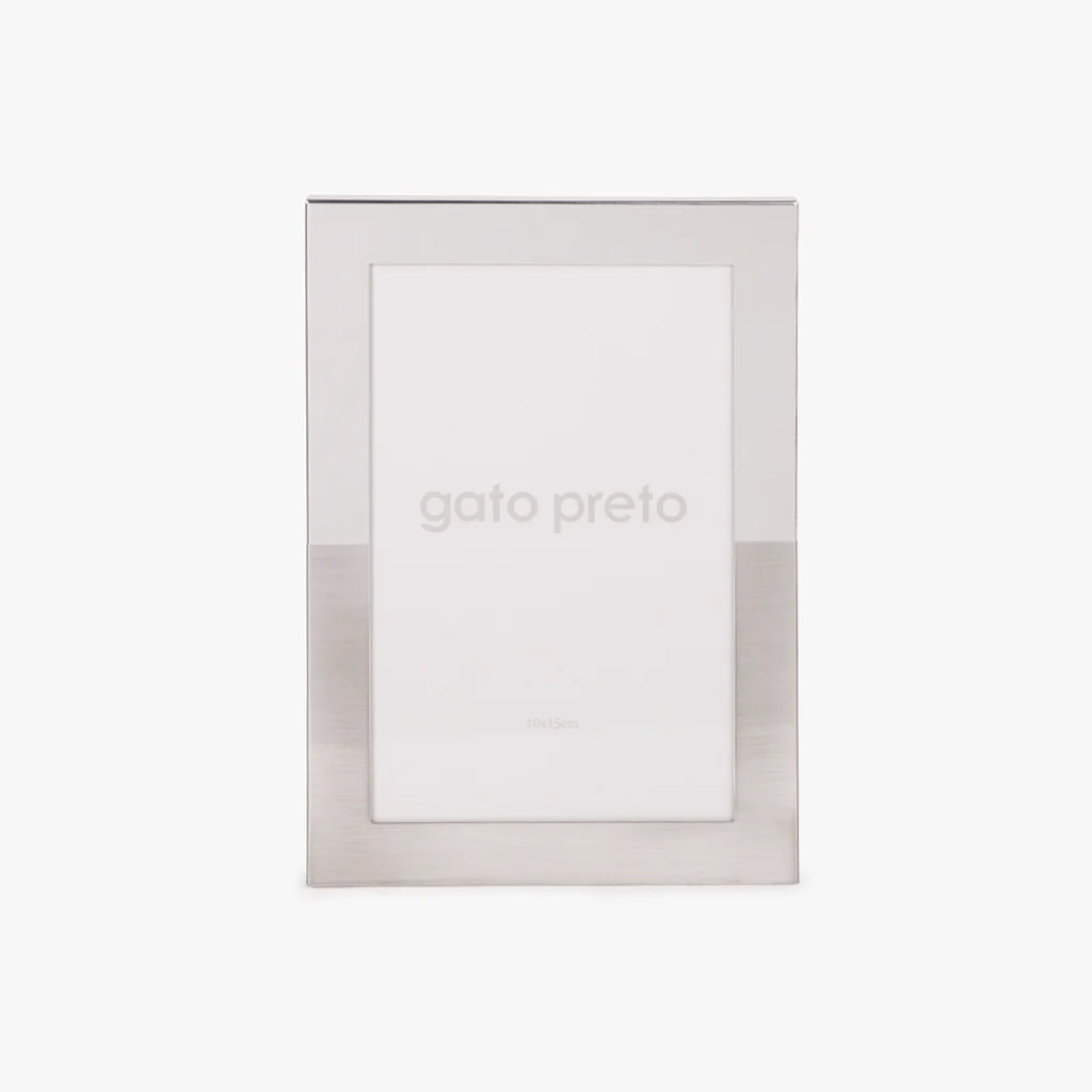 Moldura Tons Prateado 10x15 SHINY & BRUSHED